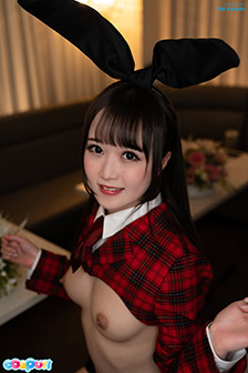 Ria Kurumi - Ahegao , Bunny Ears , Creampie , Hairless Pussy , Intercrural