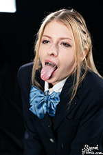 Rebecca Volpetti swallows tons of thick white cumshots