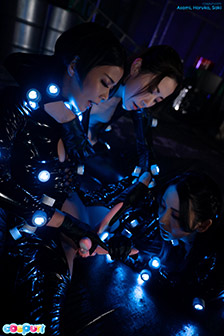 Asami Kondo,  Haruka Suzuno, Saki Kawanami - Hairless Pussy , Latex , Lesbian , Vibrator