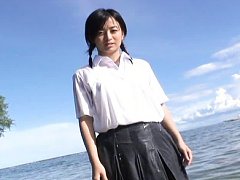 Hikari Yamaguchi Asian has big tits in wet shirt i...